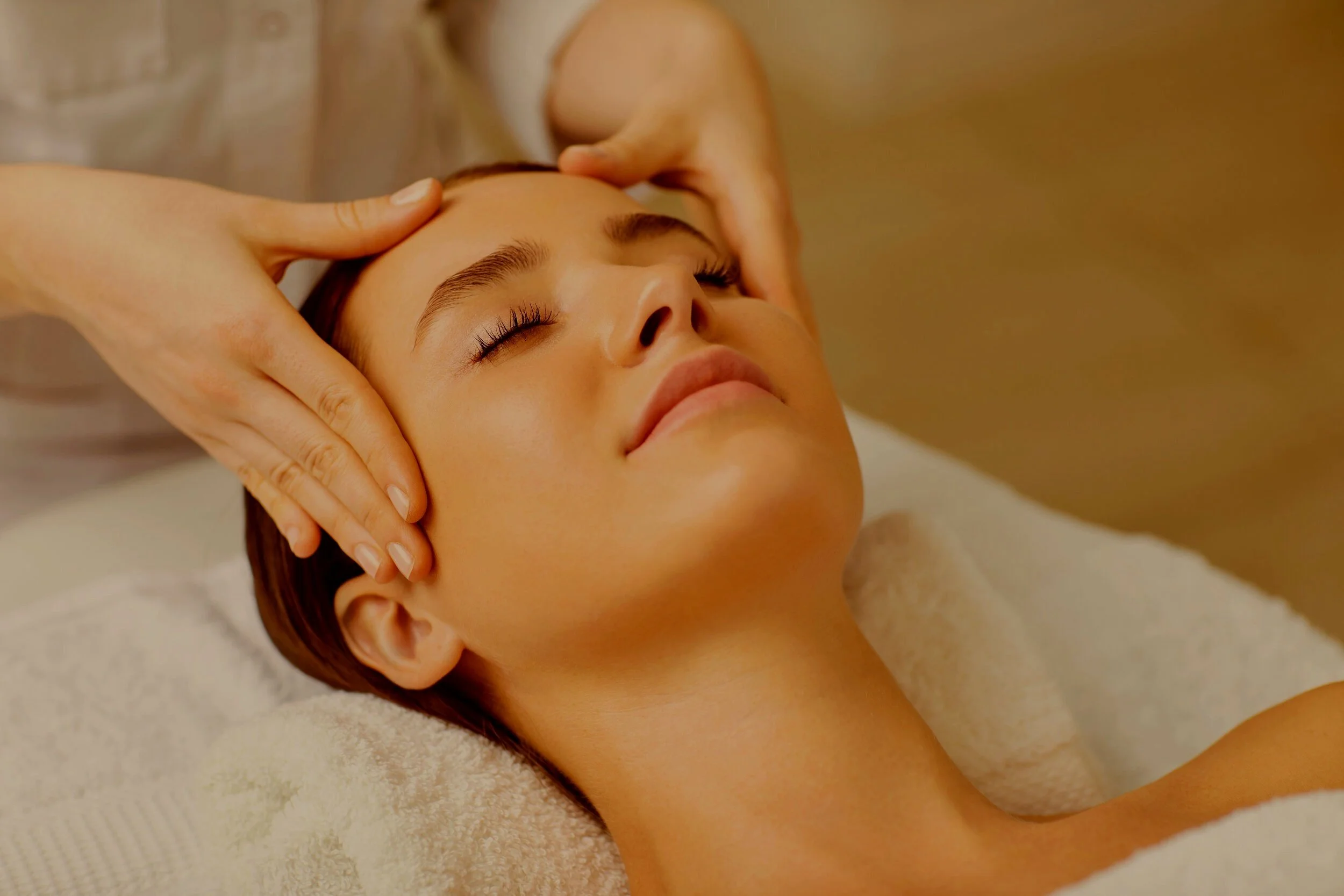Serenity facial with warm steamed towel